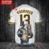 SD Padres Jason Voorhees Halloween World Series Trophy Baseball Jersey White