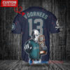 Seattle Mariners Jason Voorhees Halloween World Series Trophy Baseball Jersey Navy