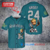 Seattle Mariners x Baby Groot Marvel Guardians Of The Galaxy with Trophy Custom Baseball Jersey Aqua