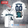 Seattle Mariners x DC Comics Batman The Dark Knight with Trophy Custom Baseball Jersey White