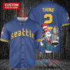 Seattle Mariners x Dr Seuss with World Series Trophy Custom Baseball Jersey Royal City Connect