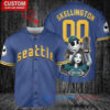 Seattle Mariners x Jack Skellington and Sally The Nightmare Before Christmas with World Series Trophy Custom Baseball Jersey Royal City Connect