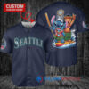 Seattle Mariners x Lilo & Stitch with Trophy Baseball Jersey Navy