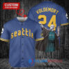 Seattle Mariners x Lord Voldemort Harry Potter with Trophy Custom Baseball Jersey Royal City Connect