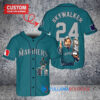 Seattle Mariners x Luke Skywalker Star Wars with Trophy Custom Baseball Jersey Aqua