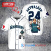 Seattle Mariners x Luke Skywalker Star Wars with Trophy Custom Baseball Jersey White