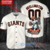 SF Giants x Jack Skellington Sally World Series Trophy Baseball Jersey Cream