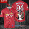 St. Louis Cardinals Freddy Krueger Halloween World Series Trophy Baseball Jersey Red