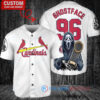 St. Louis Cardinals Ghostface Scream Halloween World Series Trophy Baseball Jersey White