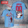 St. Louis Cardinals x Joker DC Comics with Trophy Custom Baseball Jersey Light Blue