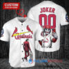 St. Louis Cardinals x Joker DC Comics with Trophy Custom Baseball Jersey White