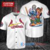 St. Louis Cardinals x Lilo & Stitch with Trophy Baseball Jersey White