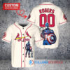 St. Louis Cardinals x Marvel Captain America Steve Rogers with Trophy Custom Baseball Jersey Cream