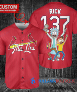 St. Louis Cardinals x Rick and Morty Baseball Jersey - Red City Connect
