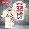 St. Louis Cardinals x The Simpsons Bart Simpson, Homer Simpson, Lisa Simpson with Trophy Custom Baseball Jersey Cream