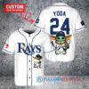Tampa Bay Rays Baby Yoda Star Wars Mandalorian Trophy Baseball Jersey White Replica