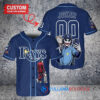 Tampa Bay Rays x Joker DC Comics with Trophy Custom Baseball Jersey Navy