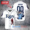 Tampa Bay Rays x Joker DC Comics with Trophy Custom Baseball Jersey White Alternate Replica
