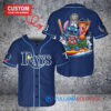 Tampa Bay Rays x Lilo & Stitch with Trophy Baseball Jersey Navy