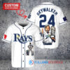 Tampa Bay Rays x Luke Skywalker Star Wars with Trophy Custom Baseball Jersey White Alternate Replica