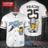 Tampa Bay Rays x Pikachu Pokemon with Trophy Custom Baseball Jersey White Home Replica