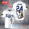 Tampa Bay Rays x Wolverine Logan with Trophy Custom Baseball Jersey White Alternate Replica