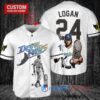 Tampa Bay Rays x Wolverine Logan with Trophy Custom Baseball Jersey White Home Replica