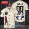 Texas Rangers x Joker DC Comics with Trophy Custom Baseball Jersey Cream