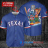 Texas Rangers x Lilo & Stitch with Trophy Baseball Jersey Royal