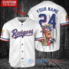 Texas Rangers x Limited Edition with World Series Trophy Custom Baseball Jersey White