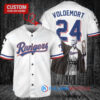 Texas Rangers x Lord Voldemort Harry Potter with Trophy Custom Baseball Jersey White