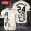 Texas Rangers x Luke Skywalker Star Wars with Trophy Custom Baseball Jersey Cream