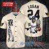 Texas Rangers x Wolverine Logan with Trophy Custom Baseball Jersey Cream